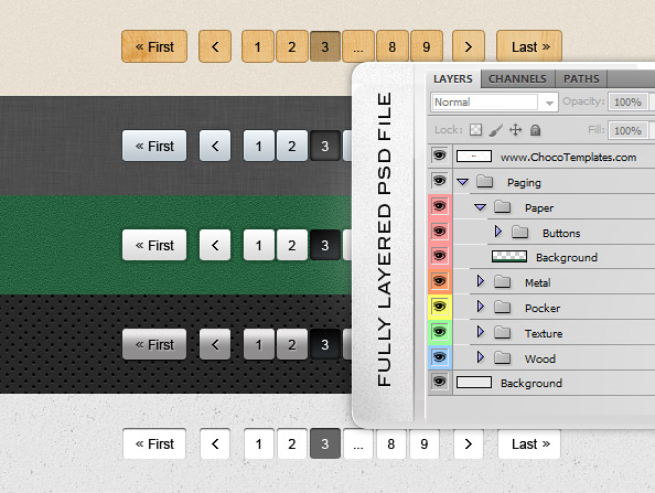 按钮,分页,分页按钮,分页PSD,PSD按钮,分页样式,分页模板,网页元素